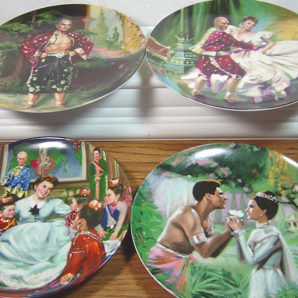 Knowles plates-"The King and I" complete set of 4--1985